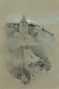 The Towers of Fribourg, Switzerland by John Ruskin