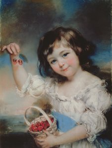 Little Girl with Cherries
