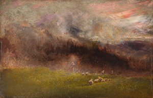 Sheep in a Storm by John Samuel Raven
