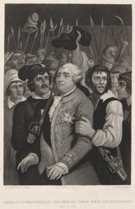 Louis XVI Threatened by the Mob on Their Visit to the Tuileries by John Sartain