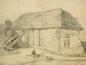 A Barn at East Winch, Norfolk by John Sell Cotman