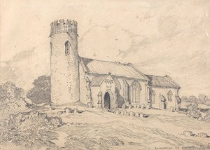 Aylmerton Church; Norfolk, from the South-West by John Sell Cotman