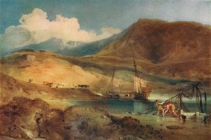 Cader Idris, from Barmouth Sands by John Sell Cotman
