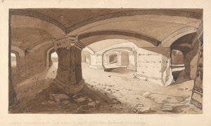 Caverns Excavated in the Rock within the Castle of Chateau Gaillard, near Andelys, Normandy