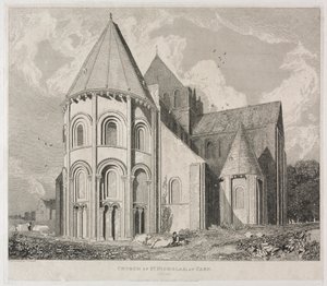Church of St. Nicholas, at Caen by John Sell Cotman