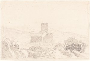 Landscape with Church by John Sell Cotman