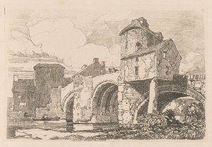 Liber Studiorum: Plate 26, Monnow Bridge, Monmouthshire