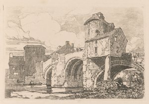 Liber Studiorum: Plate 26, Monnow Bridge, Monmouthshire