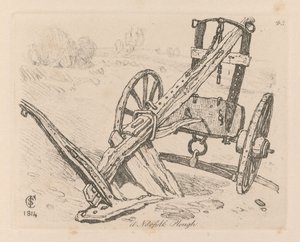 Liber Studiorum: Plate 43, A Norfolk Plough by John Sell Cotman