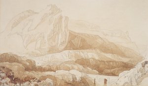 The Mountain of the Roule, Cherbourg by John Sell Cotman