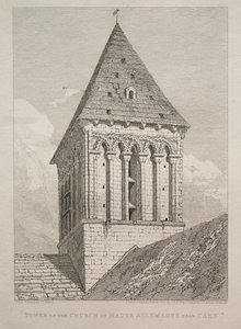 Tower of the Church of Haute Allemagne near Caen by John Sell Cotman
