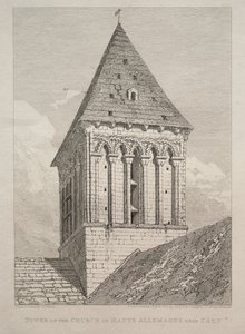 Tower of the Church of Haute Allemagne near Caen by John Sell Cotman