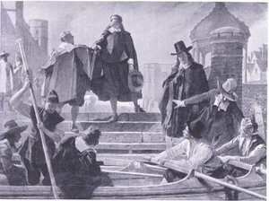 Flight of the five members by John Seymour Lucas