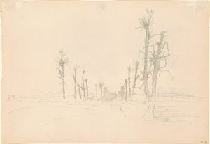 Devastated Landscape (verso) by John Singer Sargent