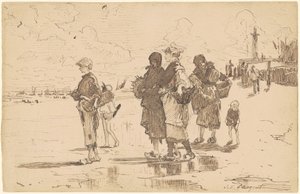 Setting Out to Fish by John Singer Sargent