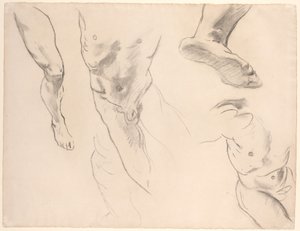 Figure Studies of a Nude Youth by John Singer Sargent