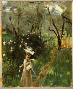 Gathering Flowers at Twilight