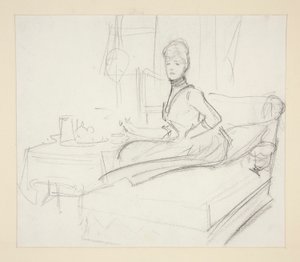 Lady at Tea Table by John Singer Sargent