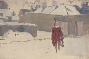 Mannikin in the Snow by John Singer Sargent