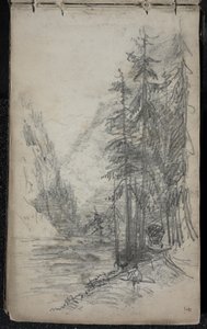 Mountain Landscape with Trees, 1871-72 by John Singer Sargent