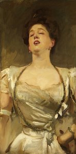 Mrs George Batten Singing by John Singer Sargent
