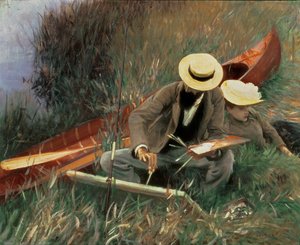 Paul Helleu Sketching his Wife, 1889