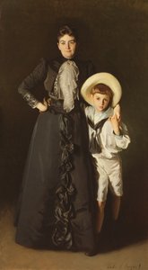Portrait of Mrs. Edward L. Davis and her Son, Livingston Davis