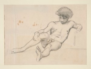 Reclining Nude Figure by John Singer Sargent