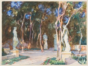 Shady Paths, Vizcaya by John Singer Sargent