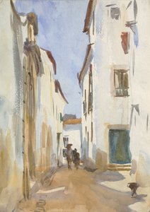 Street in a Mediterranean Town by John Singer Sargent