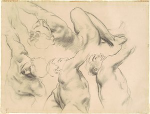 Studies for "Heaven" and "Hell" by John Singer Sargent