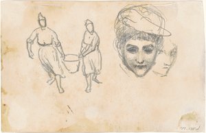 Studies of Peasants [verso] by John Singer Sargent