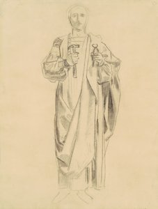 Study for Dogma of the Redemption: Frieze of Angels (recto), 1895-1903 by John Singer Sargent