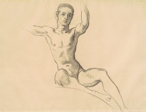 Study for Figure Above Music, 1919-1920 by John Singer Sargent