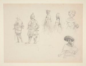 Study of Six Figures by John Singer Sargent