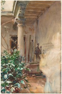 The Patio by John Singer Sargent