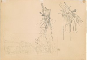 Two Shattered Trees; and Study for 