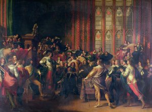 Charles I Demanding the Five Members in the House of Commons in 1642