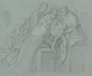 Study for the Central Group in the Death of Earl of Chatham by John Singleton Copley
