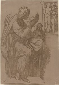 A Sibyl Reading by John Skippe after Michelangelo