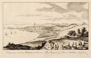 The Prospect of the Town of Dundee from the East by John Slezer