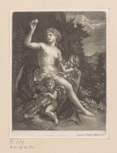 Venus with an Apple and Two Cupids with Violin and Doves by John Smith