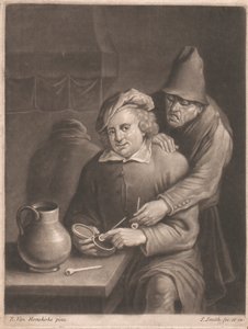A Smoker Seated at Table by John Smith