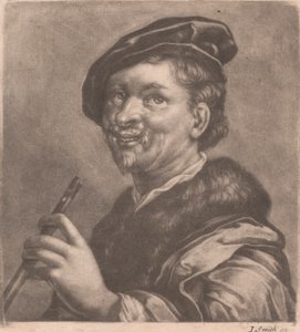 Man Playing Flute by John Smith