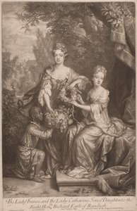 The Lady Frances and the Lady Catherine Jones, Daughters to the Right Honorable Richard Earl of Ranleagh by John Smith