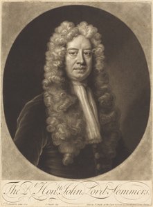 John Lord Sommers by John Smith after Jonathan Richardson, Sr.