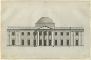Chillington Hall: pen and wash drawing, nd [1780s]