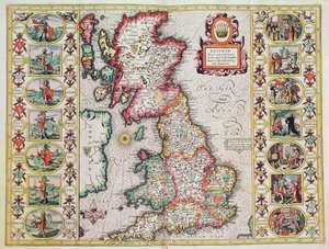 Britain As It Was Divided In The Time of the English Saxons especially during their Heptarchy