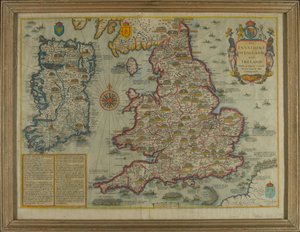 Map Depicting The Invasions of England and Ireland With All Their Civil Wars Since the Conquest, c.1627