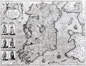The Kingdom of Ireland, engraved by Jodocus Hondius, 